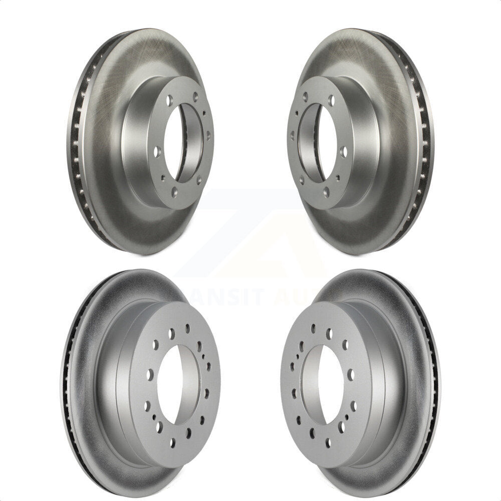 Front Rear Coated Disc Brake Rotors Kit For Toyota 4Runner FJ Cruiser KG-101102 by Genius