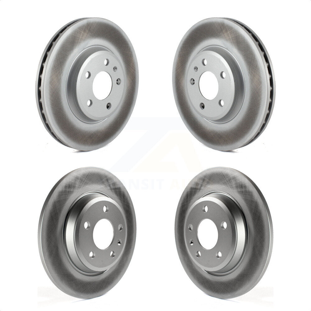 Front Rear Coated Disc Brake Rotors Kit For Audi Q5 A4 Quattro A5 allroad KG-101107 by Genius