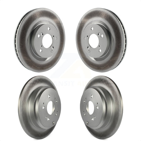 Front Rear Coated Disc Brake Rotors Kit For 2011-2014 Honda Odyssey KG-101116 by Genius