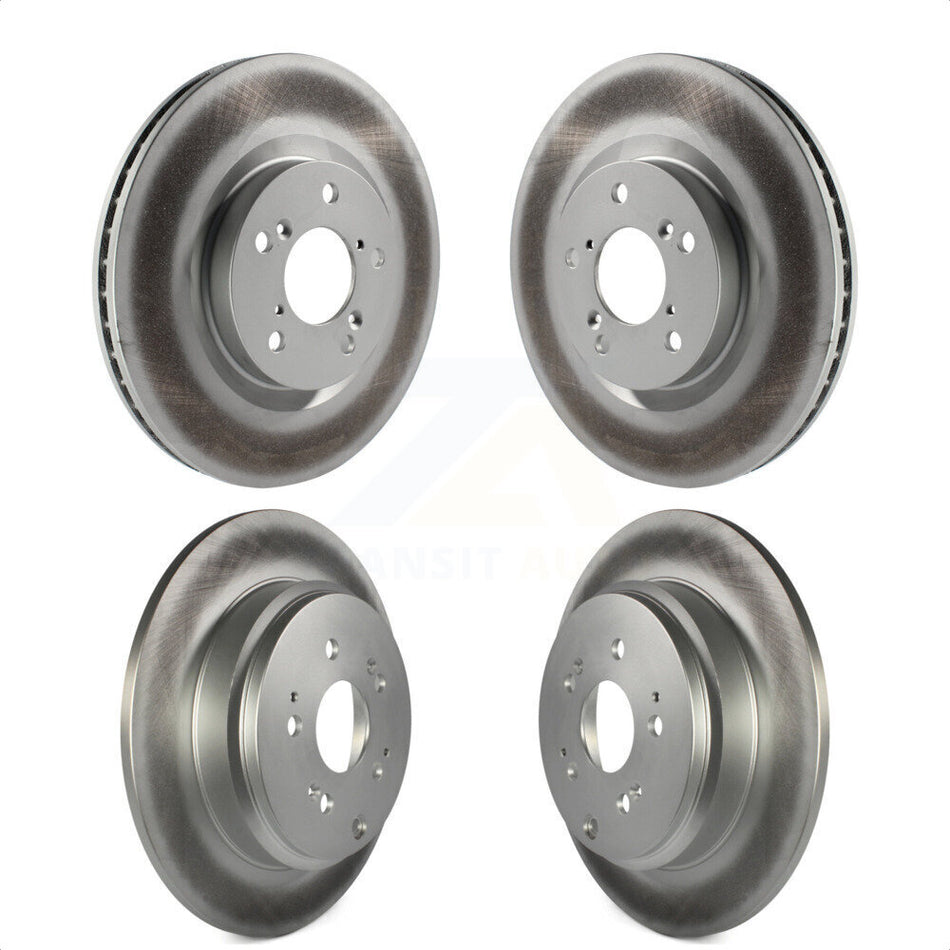 Front Rear Coated Disc Brake Rotors Kit For 2011-2014 Honda Odyssey KG-101116 by Genius