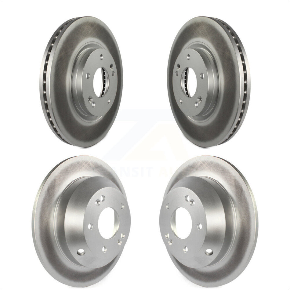 Front Rear Coated Disc Brake Rotors Kit For Kia Sorento Hyundai Santa Fe KG-101125 by Genius