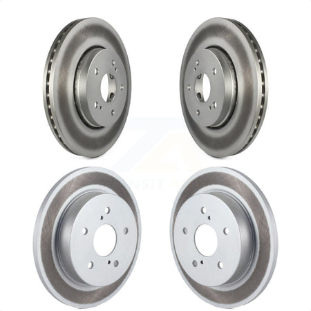 Front Rear Coated Disc Brake Rotors Kit For 2010-2013 Suzuki Kizashi KG-101135 by Genius