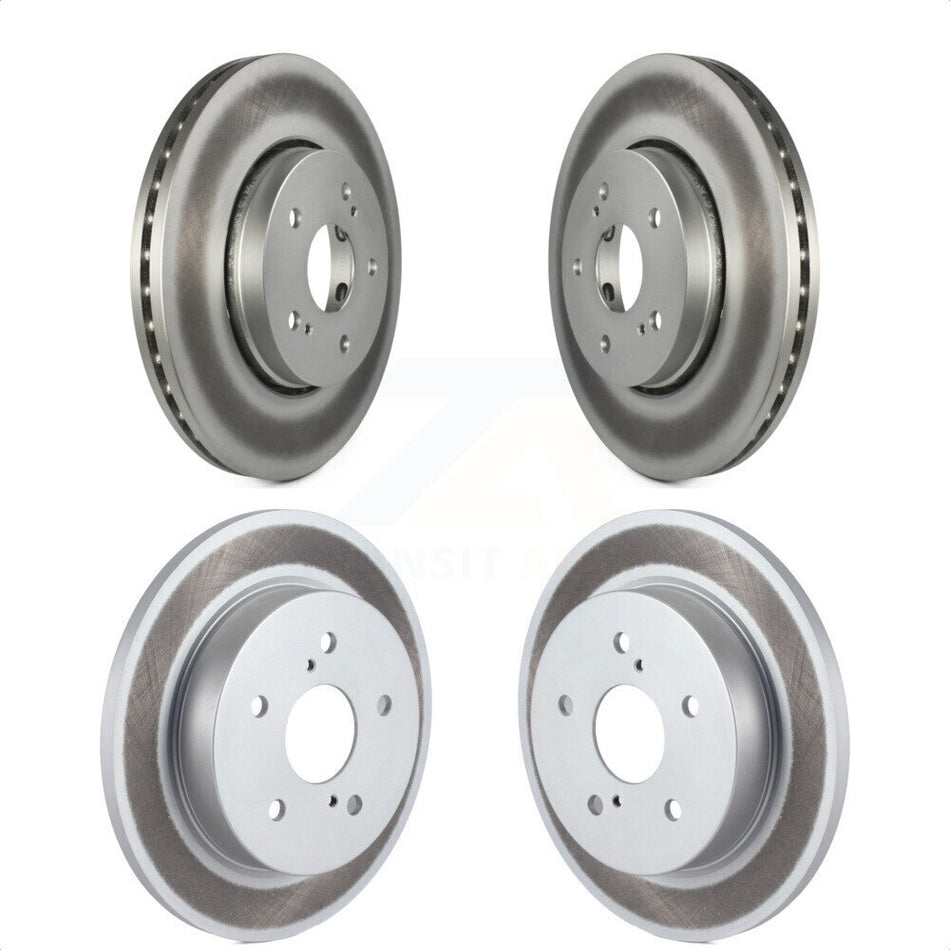 Front Rear Coated Disc Brake Rotors Kit For 2010-2013 Suzuki Kizashi KG-101135 by Genius