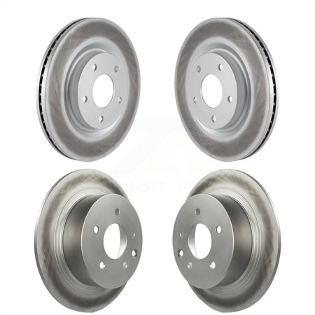 Front Rear Coated Disc Brake Rotors Kit For Nissan Sentra Juke KG-101137 by Genius