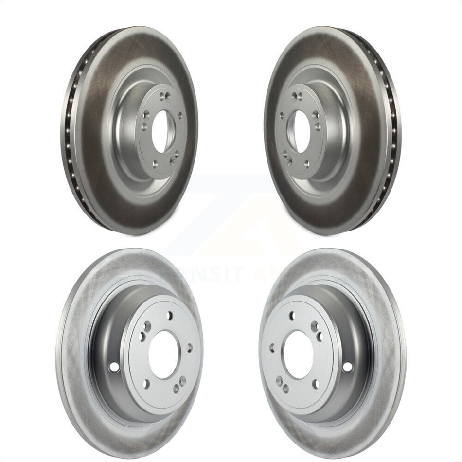 Front Rear Coated Disc Brake Rotors Kit For Hyundai Genesis G80 Kia K900 KG-101139 by Genius