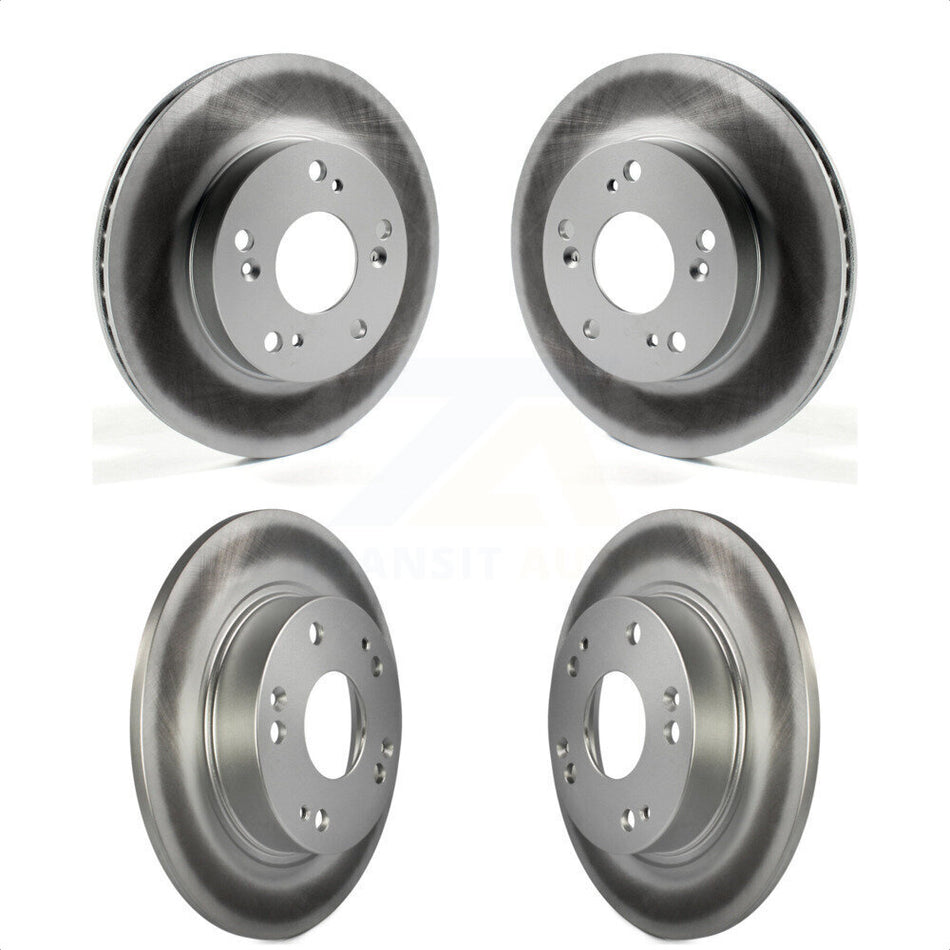 Front Rear Coated Disc Brake Rotors Kit For Honda Civic Acura ILX KG-101154 by Genius