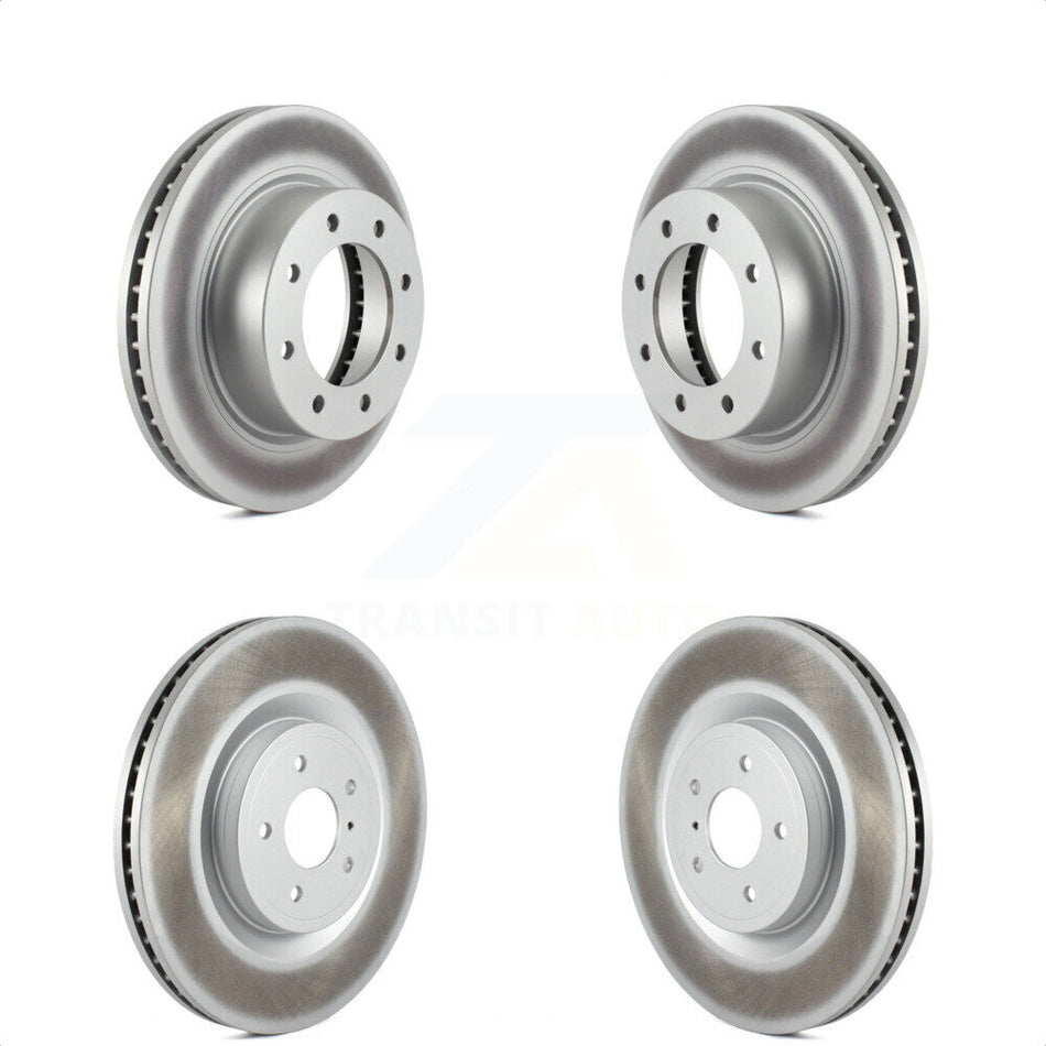 Front Rear Coated Disc Brake Rotors Kit For 2012-2021 Nissan NV2500 NV3500 NV1500 KG-101155 by Genius