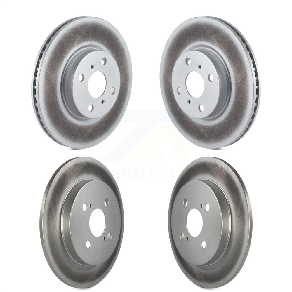 Front Rear Coated Disc Brake Rotors Kit For Toyota Yaris KG-101157 by Genius