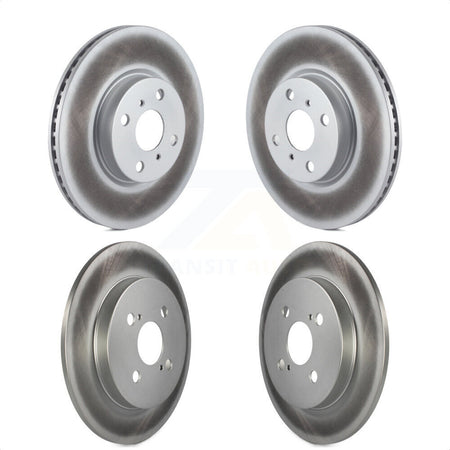 Front Rear Coated Disc Brake Rotors Kit For Toyota Yaris KG-101157 by Genius