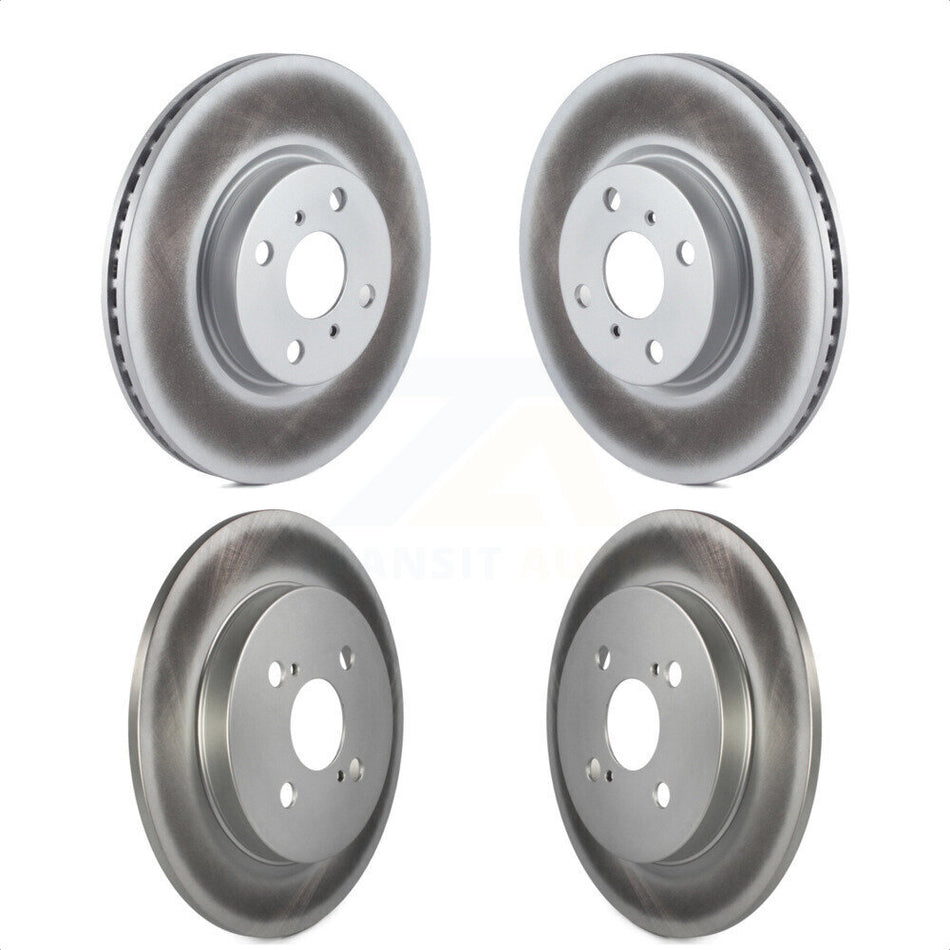 Front Rear Coated Disc Brake Rotors Kit For Toyota Yaris KG-101157 by Genius