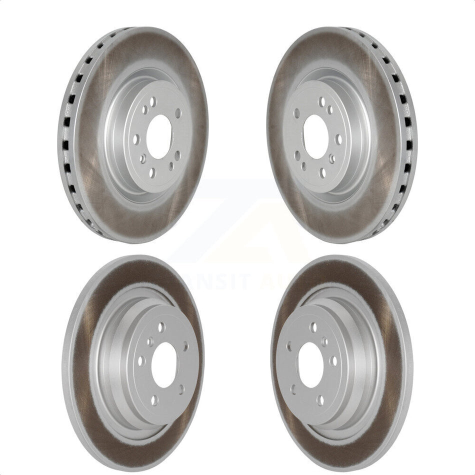 Front Rear Coated Disc Brake Rotors Kit For Mercedes-Benz ML350 GLE350 ML250 GLE300d KG-101158 by Genius