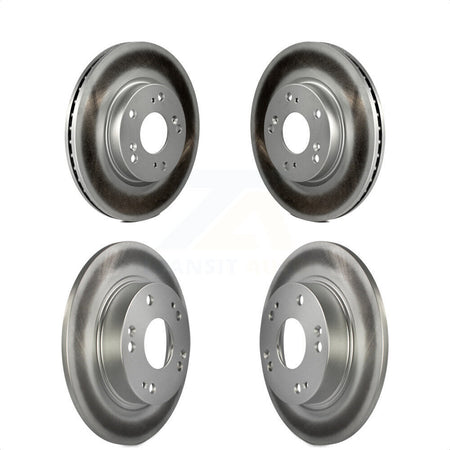 Front Rear Coated Disc Brake Rotors Kit For 2013 Acura ILX 2.0L KG-101159 by Genius