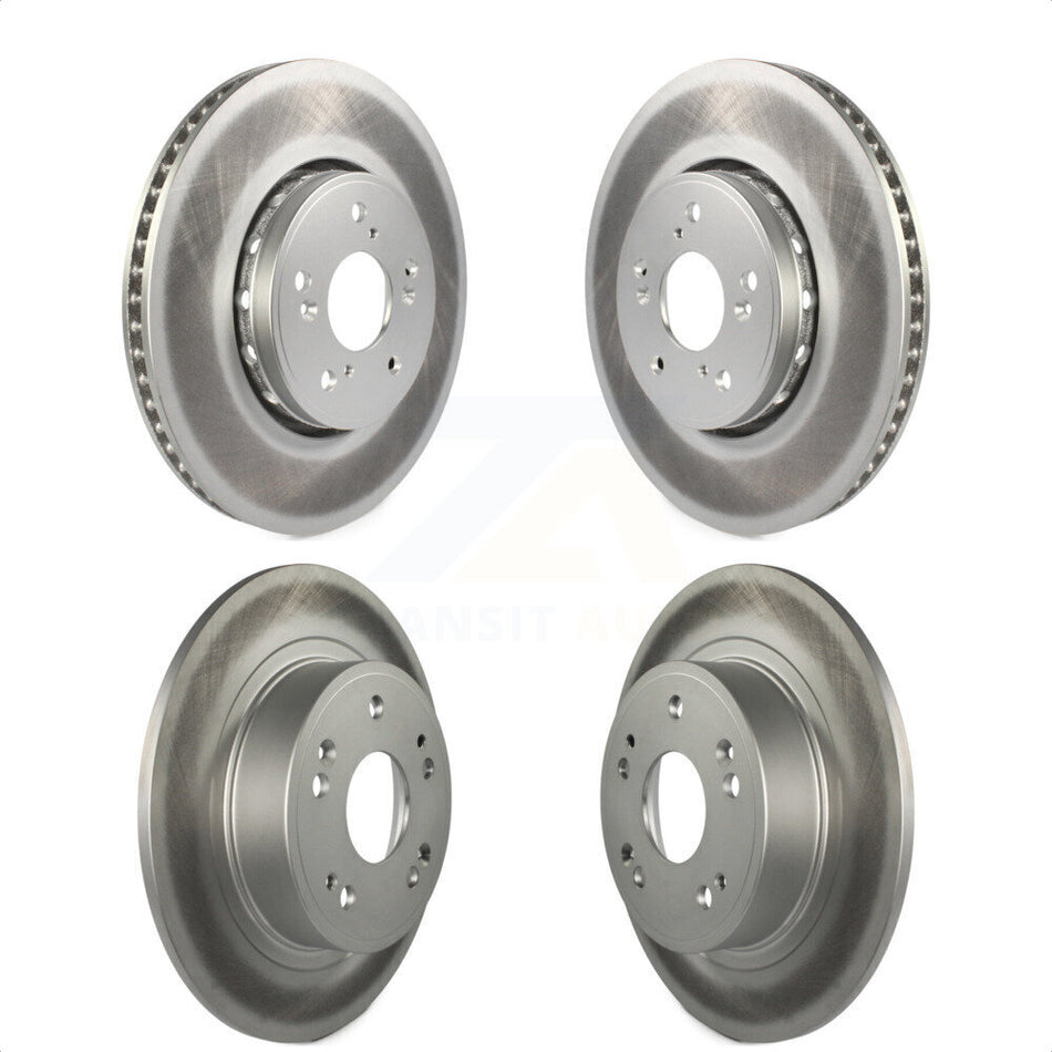 Front Rear Coated Disc Brake Rotors Kit For 2016 Acura ILX KG-101164 by Genius