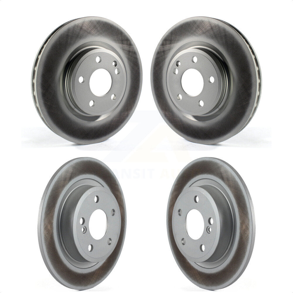 Front Rear Coated Disc Brake Rotors Kit For Mercedes-Benz CLA250 GLA250 INFINITI QX30 KG-101188 by Genius