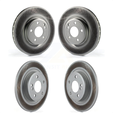 Front Rear Coated Disc Brake Rotors Kit For Mercedes-Benz CLA250 GLA250 INFINITI QX30 KG-101188 by Genius