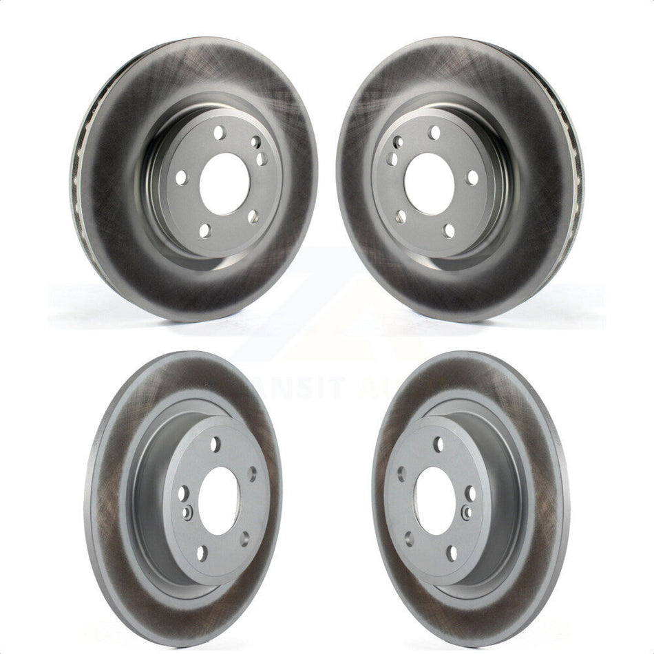 Front Rear Coated Disc Brake Rotors Kit For Mercedes-Benz CLA250 GLA250 INFINITI QX30 KG-101188 by Genius