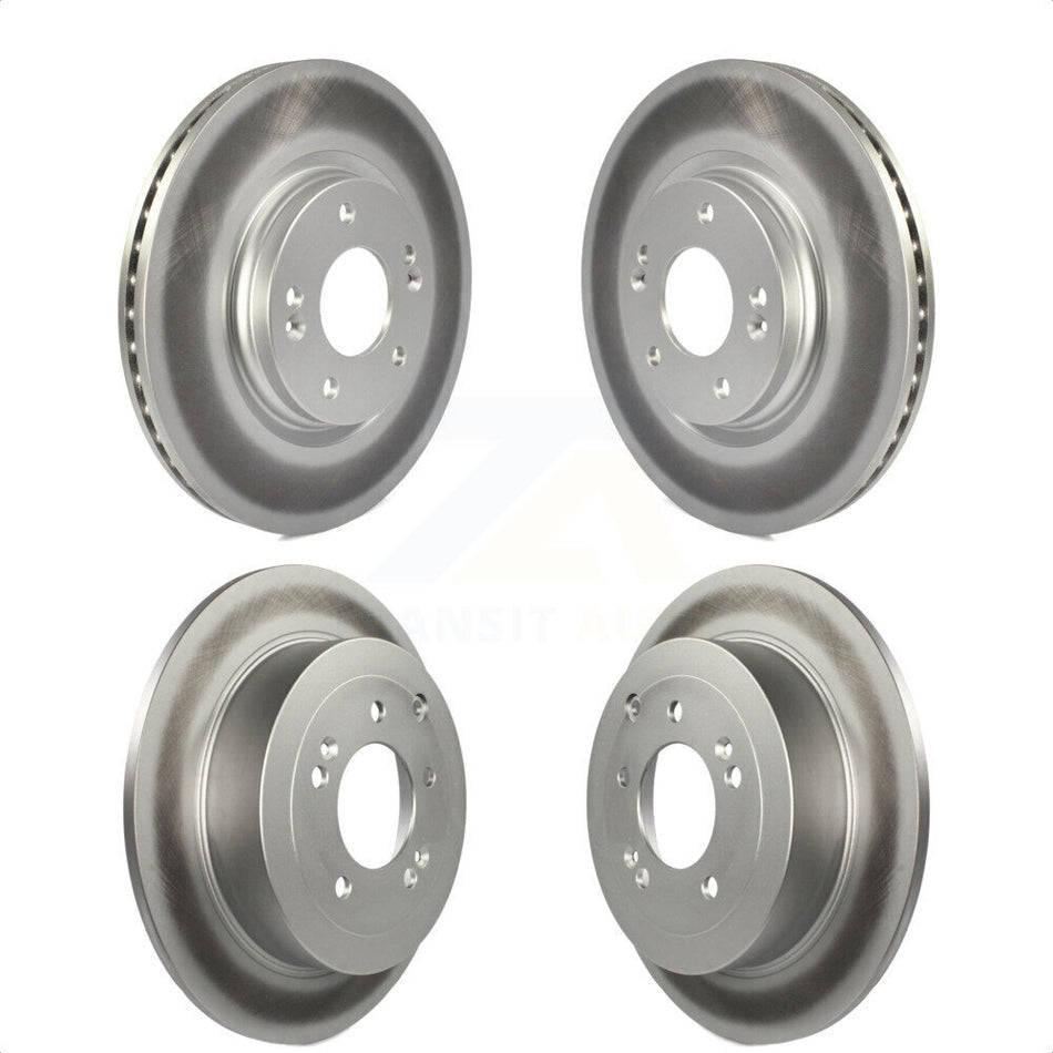 Front Rear Coated Disc Brake Rotors Kit For Hyundai Tucson Kia Sportage KG-101197 by Genius