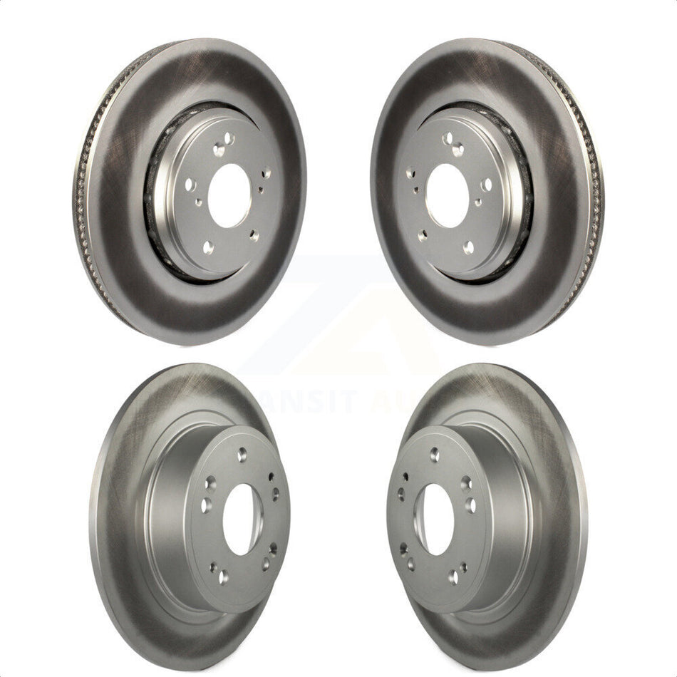 Front Rear Coated Disc Brake Rotors Kit For Honda Accord Acura ILX KG-101200 by Genius