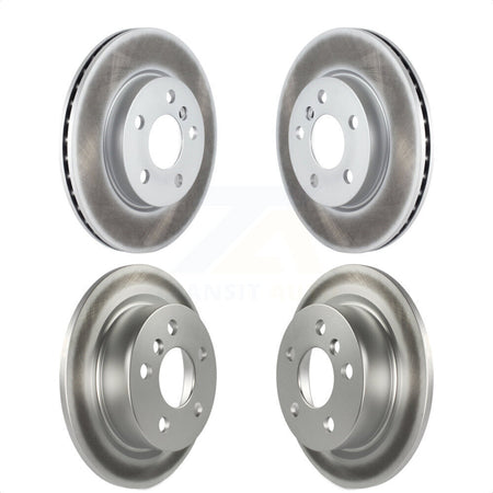 Front Rear Coated Disc Brake Rotors Kit For Mini Cooper KG-101202 by Genius