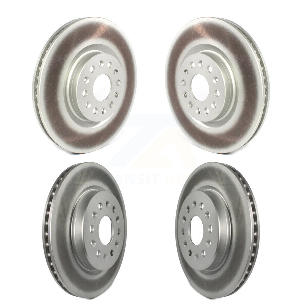 Front Rear Coated Disc Brake Rotors Kit For Cadillac XT5 Buick Enclave XT6 KG-101219 by Genius