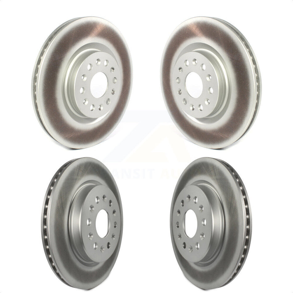 Front Rear Coated Disc Brake Rotors Kit For Cadillac XT5 Buick Enclave XT6 KG-101219 by Genius