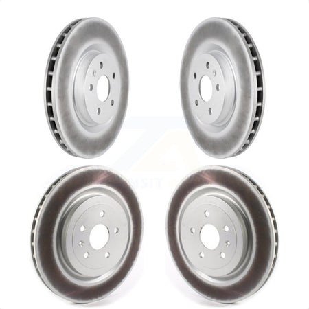 Front Rear Coated Disc Brake Rotors Kit For Chevrolet Camaro KG-101228 by Genius