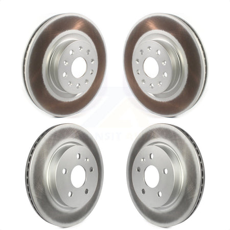 Front Rear Coated Disc Brake Rotors Kit For Cadillac CT6 Chevrolet CT5 Camaro KG-101231 by Genius