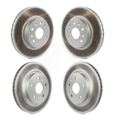 Front Rear Coated Disc Brake Rotors Kit For Chevrolet Camaro Cadillac CT5 KG-101233 by Genius