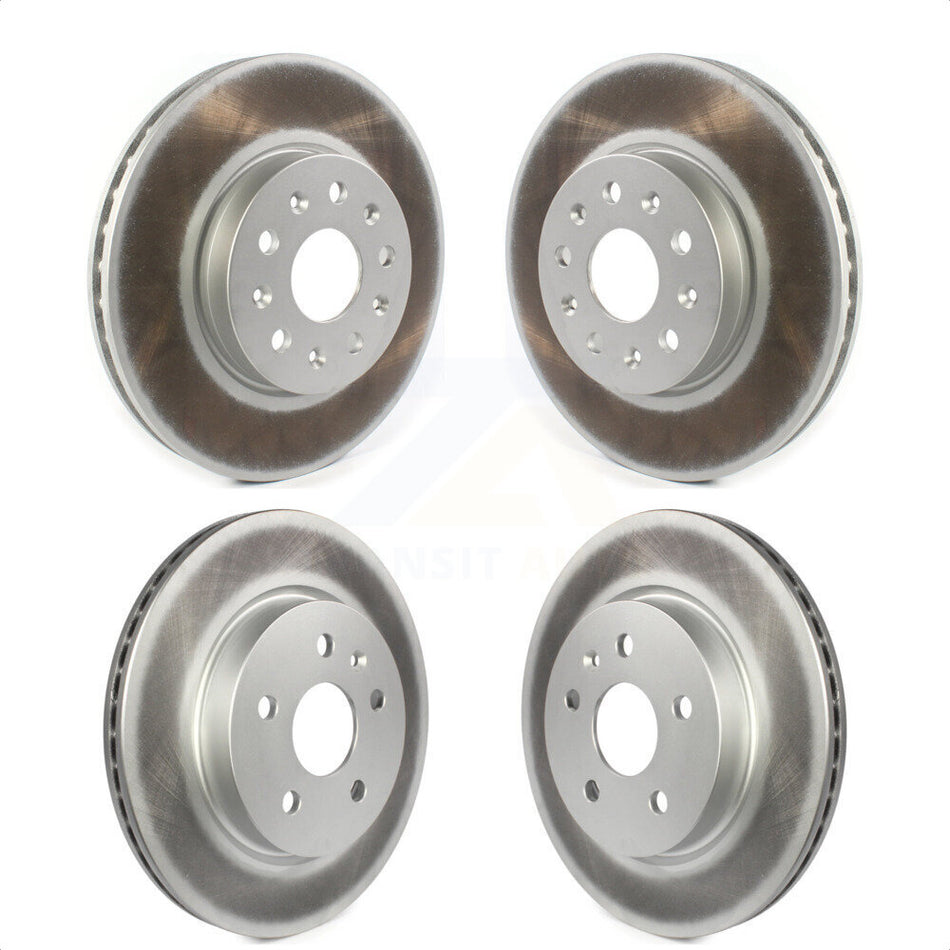 Front Rear Coated Disc Brake Rotors Kit For Chevrolet Camaro Cadillac CT5 KG-101233 by Genius