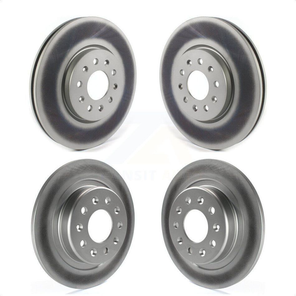 Front Rear Coated Disc Brake Rotors Kit For Chevrolet Equinox GMC Terrain Buick Envision LaCrosse KG-101234 by Genius