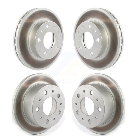 Front Rear Coated Disc Brake Rotors Kit For Ram ProMaster 1500 2500 3500 KG-101245 by Genius