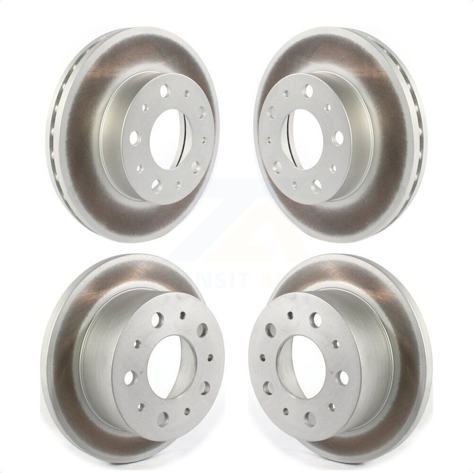 Front Rear Coated Disc Brake Rotors Kit For Ram ProMaster 1500 2500 3500 KG-101245 by Genius