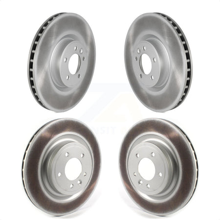 Front Rear Coated Disc Brake Rotors Kit For Land Rover Range Sport KG-101269 by Genius