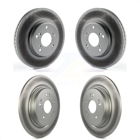 Front Rear Coated Disc Brake Rotors Kit For 2020 Honda CR-V 2.0L KG-101273 by Genius