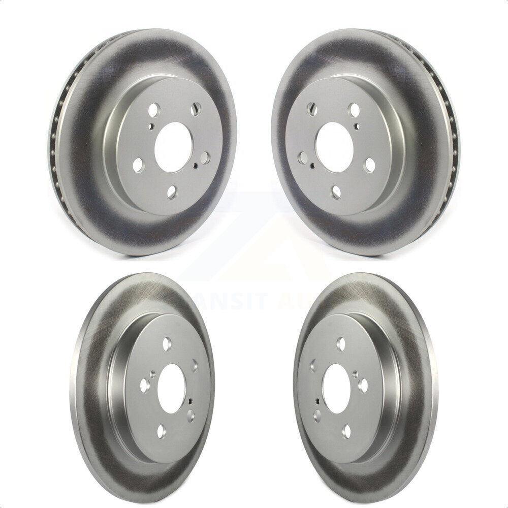 Front Rear Coated Disc Brake Rotors Kit For Toyota Prius Corolla Prime AWD-e KG-101286 by Genius