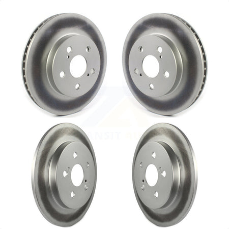 Front Rear Coated Disc Brake Rotors Kit For Toyota Prius Corolla Prime AWD-e KG-101286 by Genius