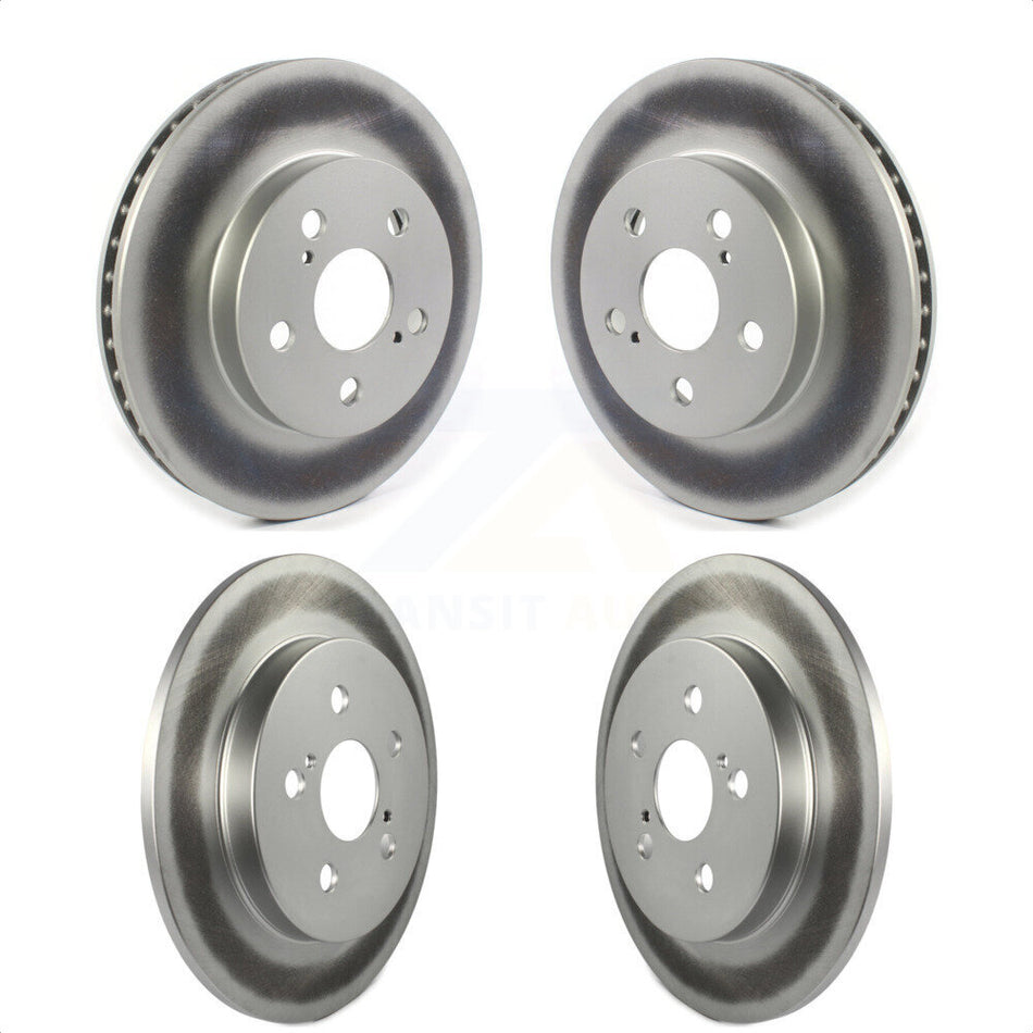 Front Rear Coated Disc Brake Rotors Kit For Toyota Prius Corolla Prime AWD-e KG-101286 by Genius