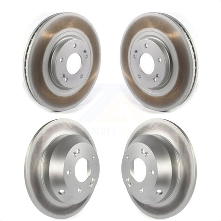 Front Rear Coated Disc Brake Rotors Kit For 2015-2021 Kia Sedona KG-101288 by Genius