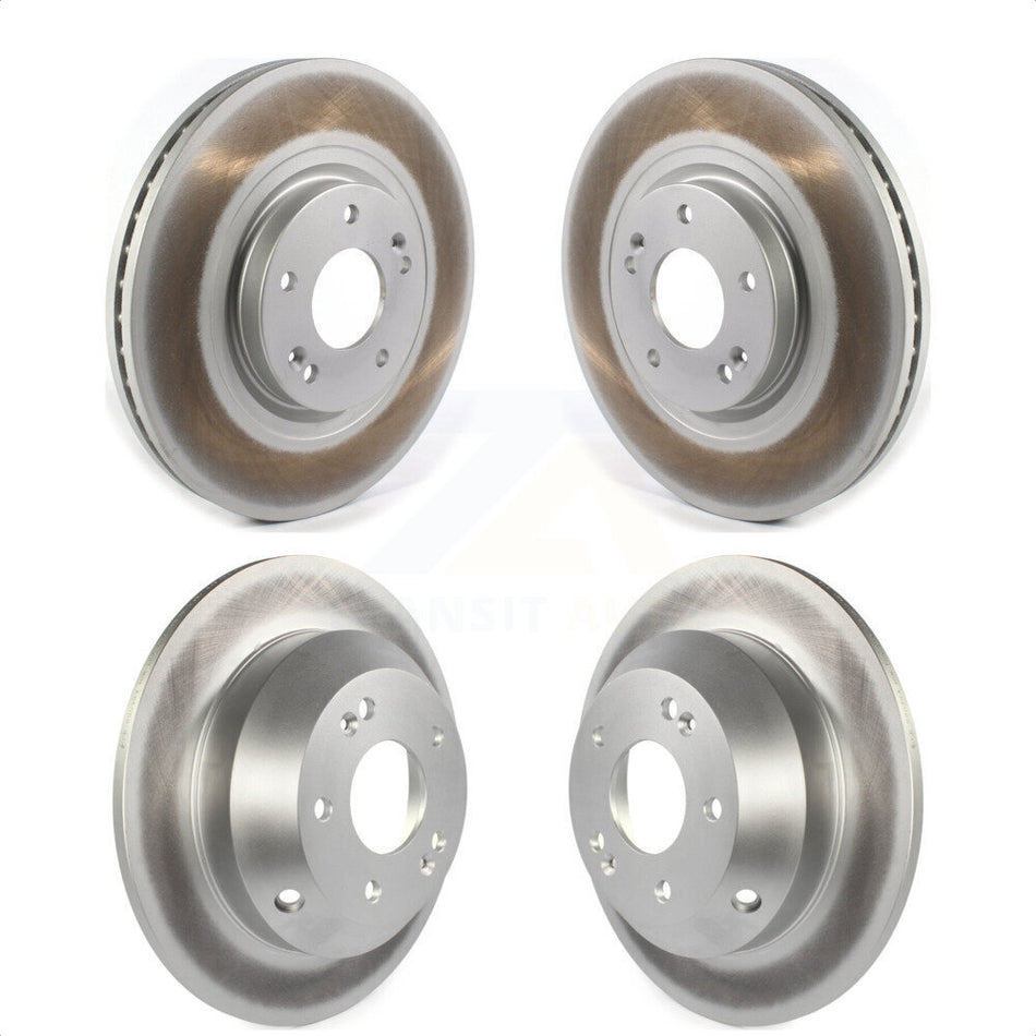 Front Rear Coated Disc Brake Rotors Kit For 2015-2021 Kia Sedona KG-101288 by Genius