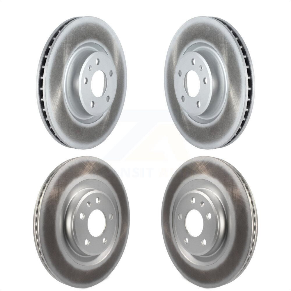 Front Rear Coated Disc Brake Rotors Kit For Audi Q5 A5 Quattro A4 A6 Sportback allroad KG-101290 by Genius