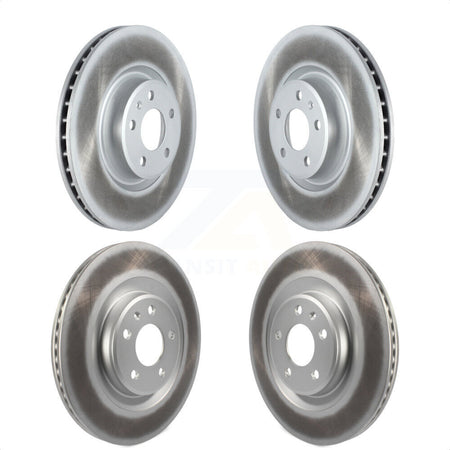 Front Rear Coated Disc Brake Rotors Kit For Audi Q5 A5 Quattro A4 A6 Sportback allroad KG-101290 by Genius