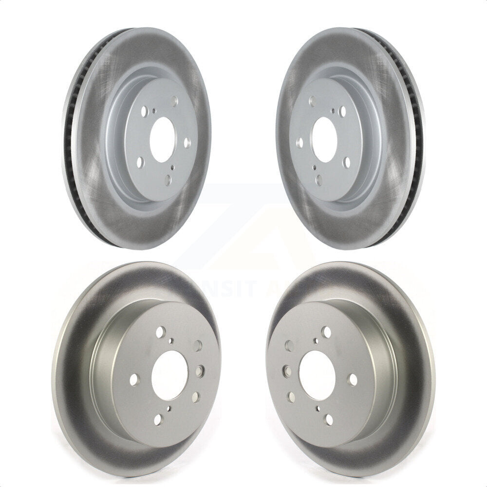 Front Rear Coated Disc Brake Rotors Kit For Toyota Camry KG-101298 by Genius