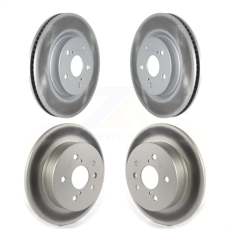 Front Rear Coated Disc Brake Rotors Kit For Toyota Camry KG-101298 by Genius