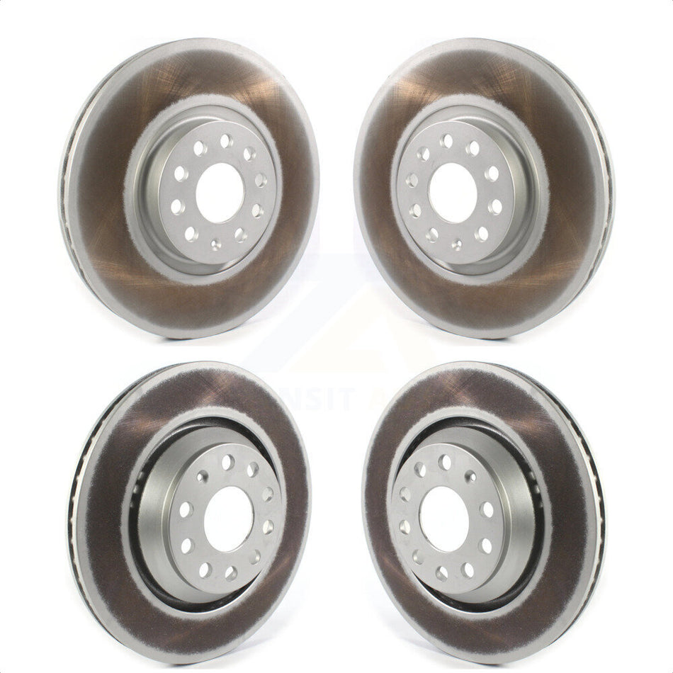 Front Rear Coated Disc Brake Rotors Kit For Volkswagen Atlas Cross Sport KG-101299 by Genius