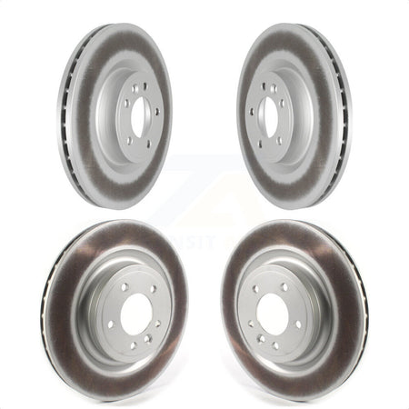 Front Rear Coated Disc Brake Rotors Kit For Land Rover Range Sport Discovery KG-101301 by Genius