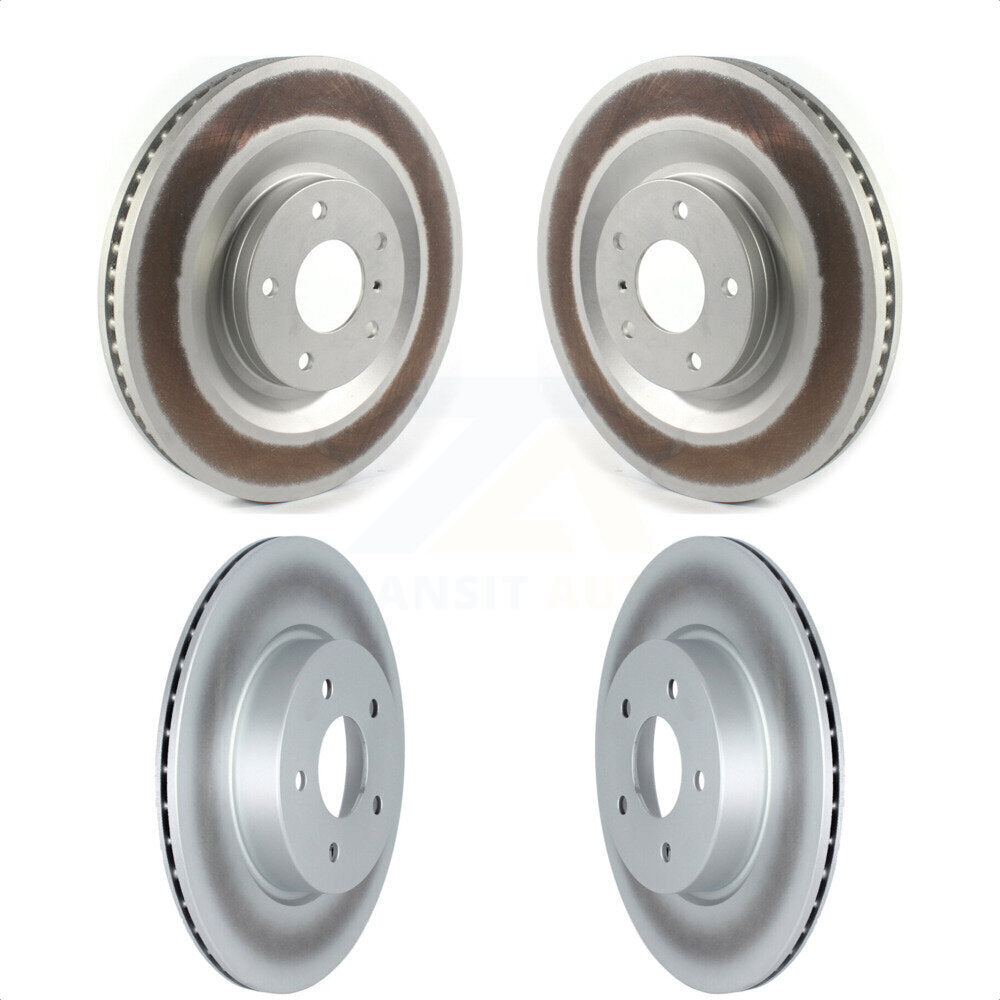 Front Rear Coated Disc Brake Rotors Kit For INFINITI QX50 QX55 KG-101302 by Genius