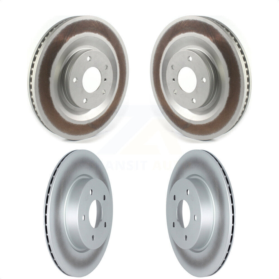 Front Rear Coated Disc Brake Rotors Kit For INFINITI QX50 QX55 KG-101302 by Genius