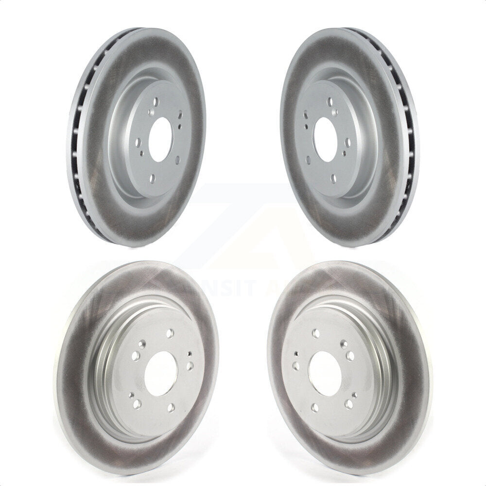 Front Rear Coated Disc Brake Rotors Kit For 2019-2022 Acura RDX KG-101303 by Genius