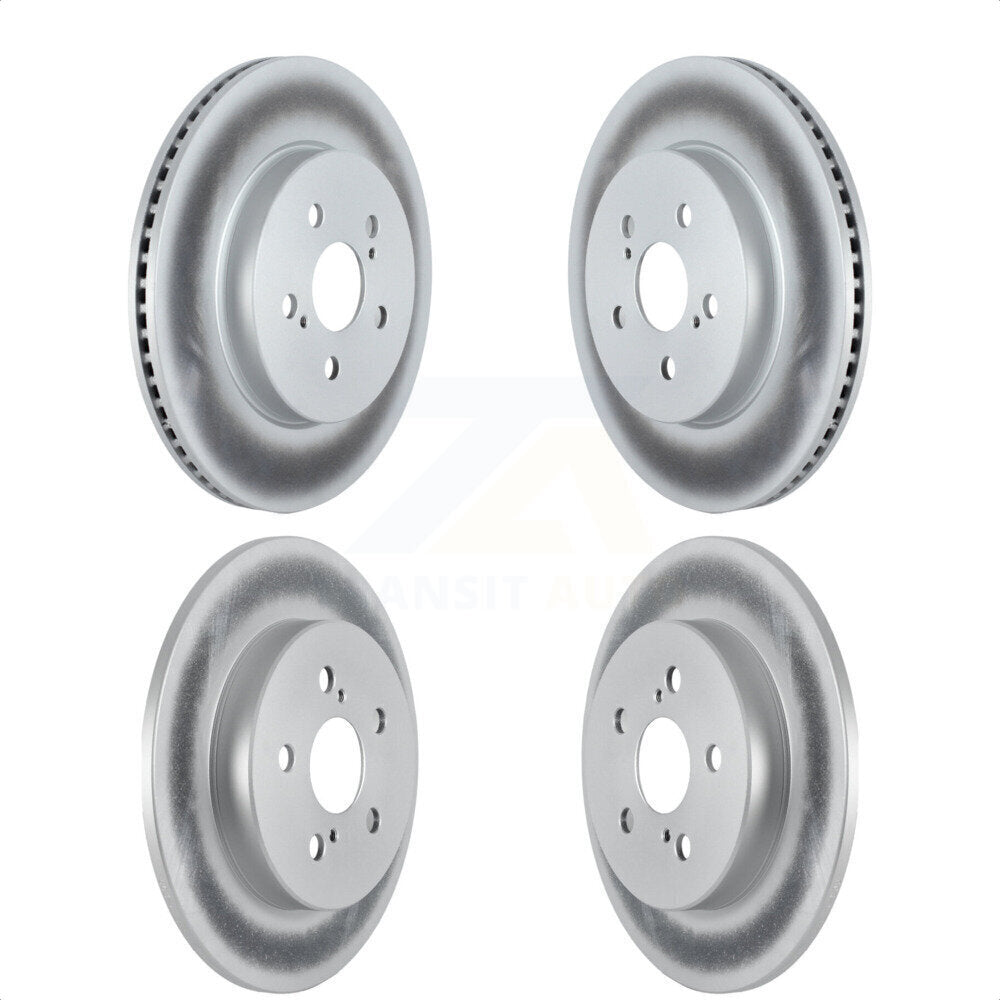 Front Rear Coated Disc Brake Rotors Kit For Toyota Corolla KG-101307 by Genius