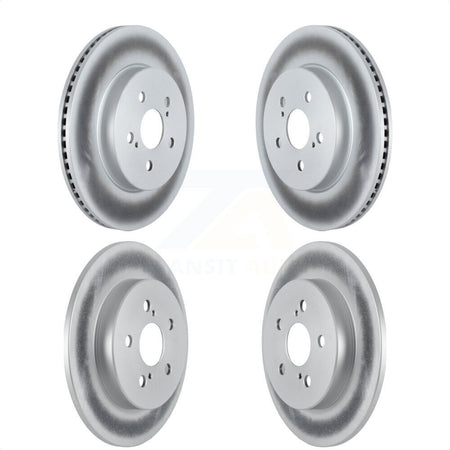 Front Rear Coated Disc Brake Rotors Kit For Toyota Corolla KG-101307 by Genius